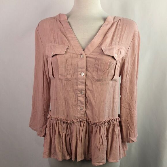 Derek Heart Ruffle Bottom Tunic - Picture 1 of 7